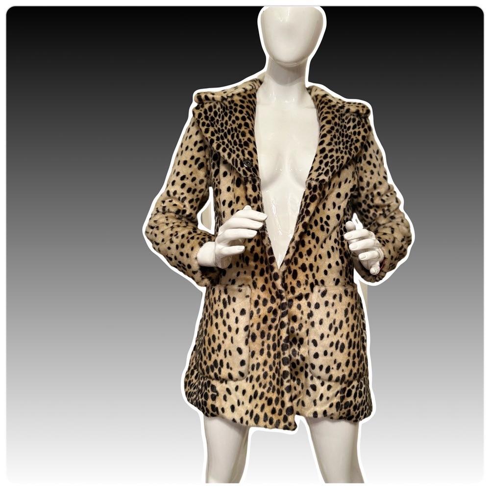 Guess leopard print coat - Picture 1 of 11